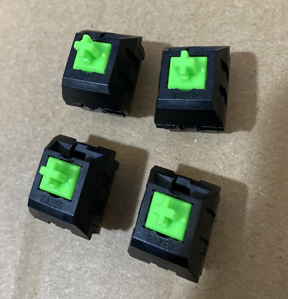 RGB Magic Axis MX Axis 4pcs Green switches for Razer blackwidow Chroma Gaming Mechanical Keyboard and others with led switch