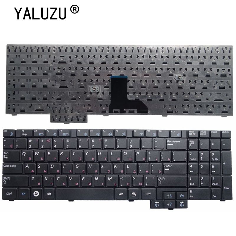 Yaluzu ru sort til samsung  r528 r530 r540 r620 r517 r523 rv508 r525 bærbar tastatur russisk sort