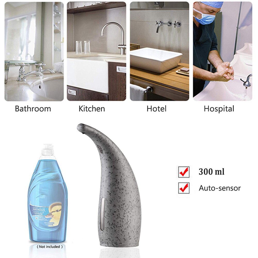 300ml Liquid Soap Dispenser Automatic Induction Foam Washing Hand Machine Kitchen Bathroom Tools Soap Dispenser Pump