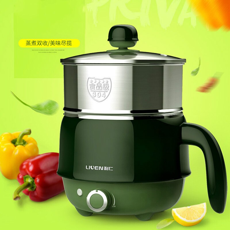 1.5L 220V EU Mini Multifunction Electric Cooking Machine Single Layer Available Pot Multi Electric Rice Cooker