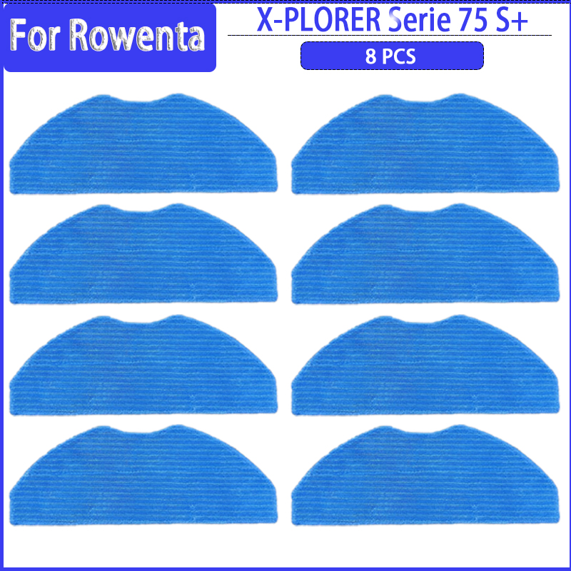 Belangrijkste Zijborstel Filter HEPA Mop Doek Voor Rowenta X-PLORER 75S + RR8567WH RR8587WH Robot Stofzuiger Onderdelen accessoires: Beige