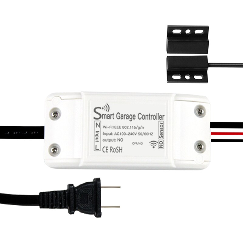 Wifi switch smart garageportåbnerkontroller med alexa google home og iftt smart life / tuya app kontrol smart fjernbetjening