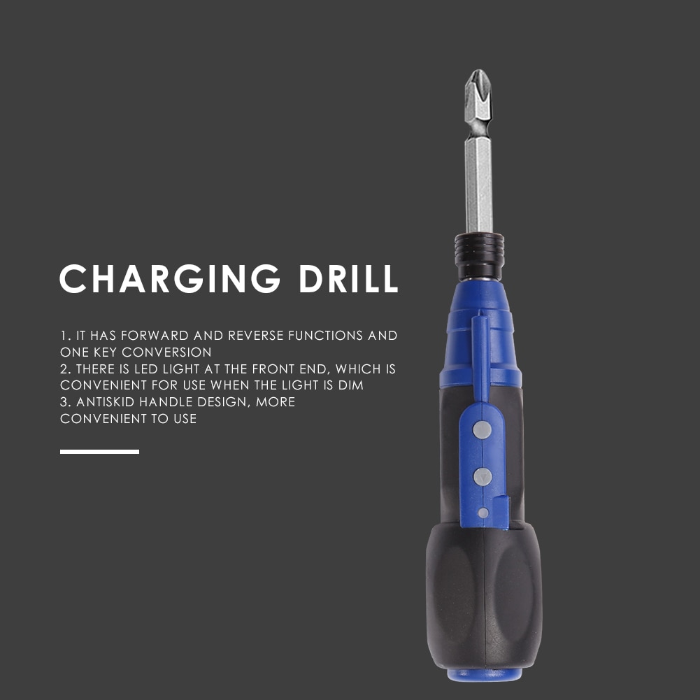 Mini Electric Screwdrivers Drill Homes DIY Strong Big Torque USB Charging Toughness Electric Portable Power Tools