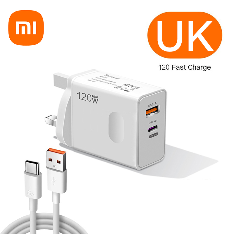 Xiaomi 120W Original Ladegerät Turbo Schnelle EU UNS UK Wand Hypercharge Adapter USB 6A Typ C Kabel für Xiaomi 13 12 11 Ultra Redmi: Anderes