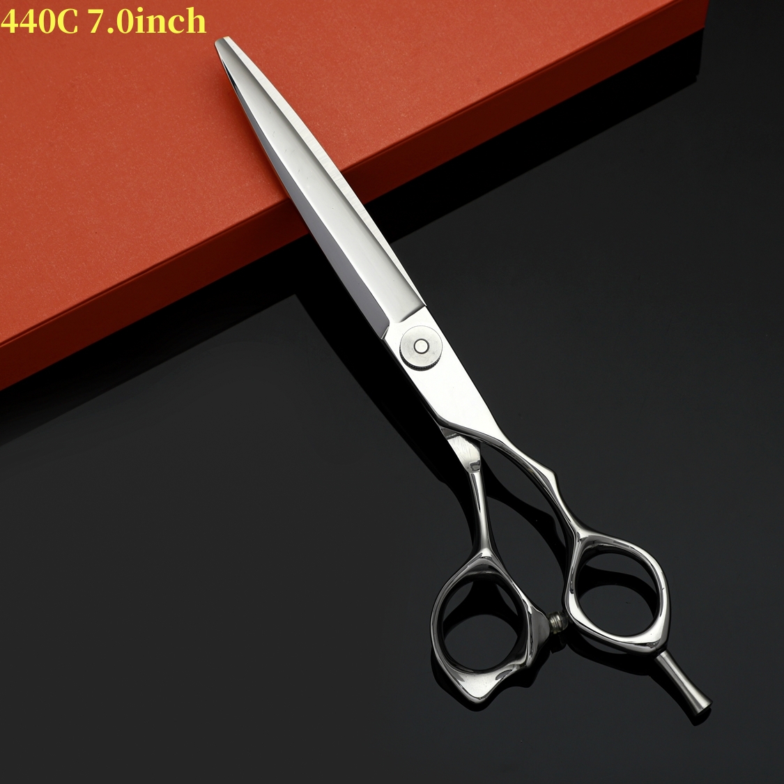 Professionele kappersschaar 440C staal 7 inch snelle snit Geschikt voor thuis en kapperszaak Kambeschermhoes