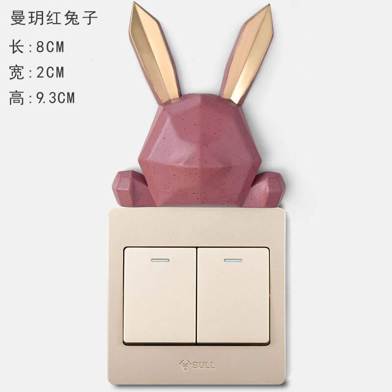 Luxury Wall Lamp Socket Block Switch Sticker Decorative Wall Sticker Border Beautification Protective Cover Home: Auburn