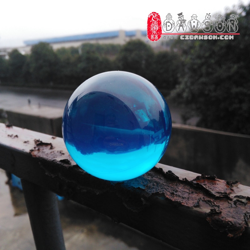 75mm blå akryl kontakt jonglerende bolde 7.5cm 2.95 tommer aqua magisk legetøj fengshui skyde rekvisitter dekoration landskabspleje