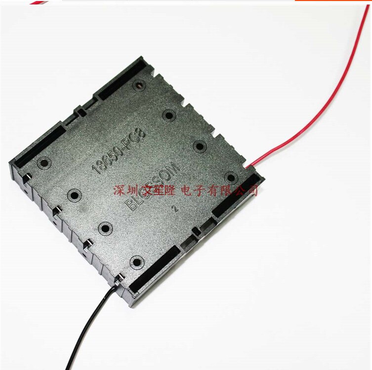 10pcs/lot Rectangle In Parallel 2Wired 4 x 3.7V 18650 Battery Holder