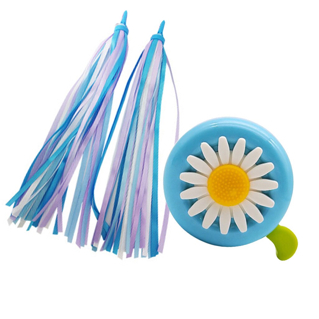 2 Pack Kid's Rainbow Scooter Handlebar Streamers And 1 Pack Kids Bike Bell #D: R