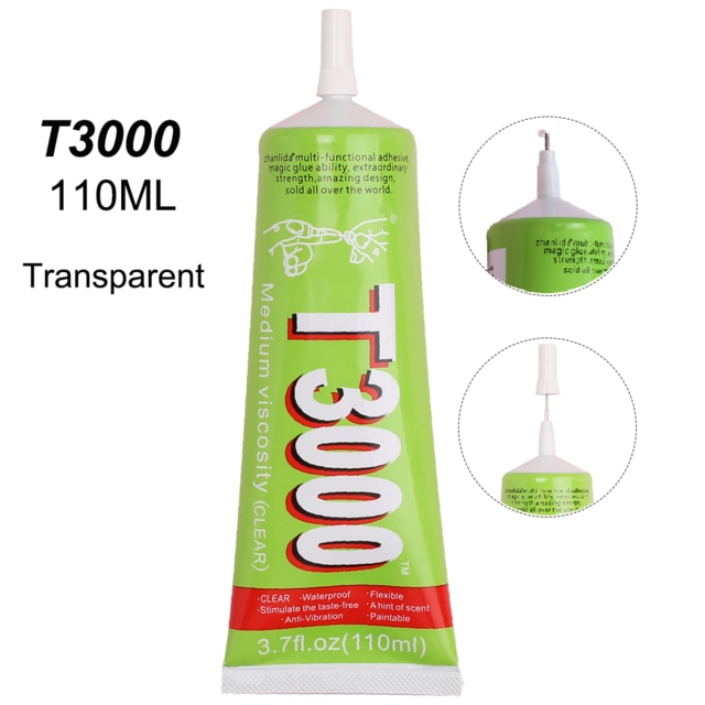 110Ml E8000 Super Mobiele Telefoon Screen Lijm Kleding Textiel Stof Rubber Component T7000 T8000 T5000 B7000 Sieraden Bead Lijm: T3000 110ML clear