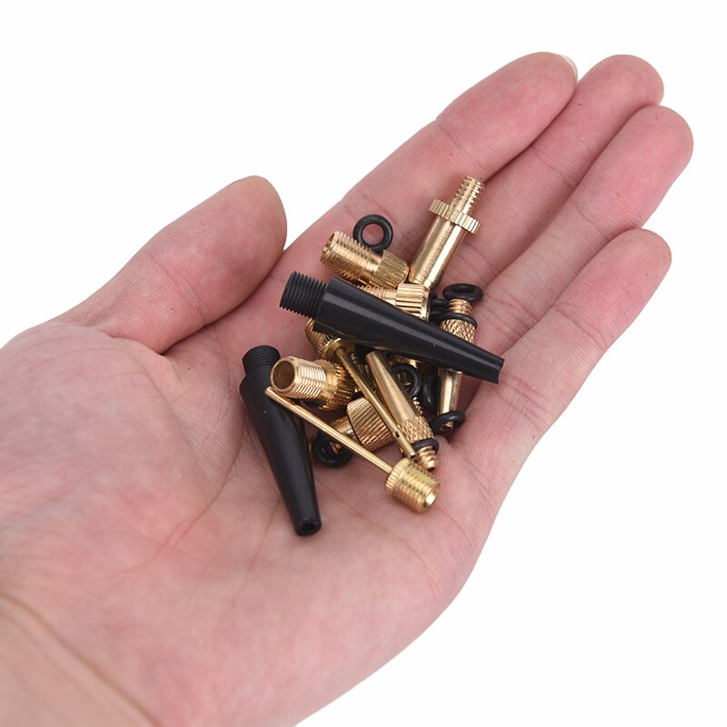 Lot de 14 embouts de conversion de valve de vélo, adaptateur de valve presta vers schrader, aiguilles de pompe à vélo sv av dv, convertisseur de valve de vélo