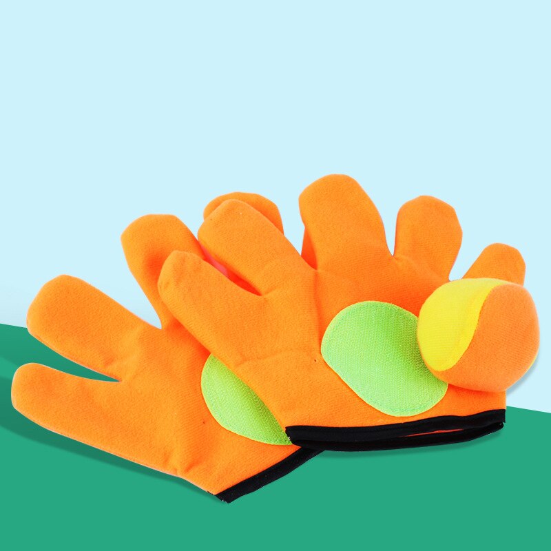 1 Conjunto de guantes con pelota pegajosa para deportes al aire libre juego de lanzar pelotas de juguete juego de guantes pegajosos para atrapar pelotas Juguetes