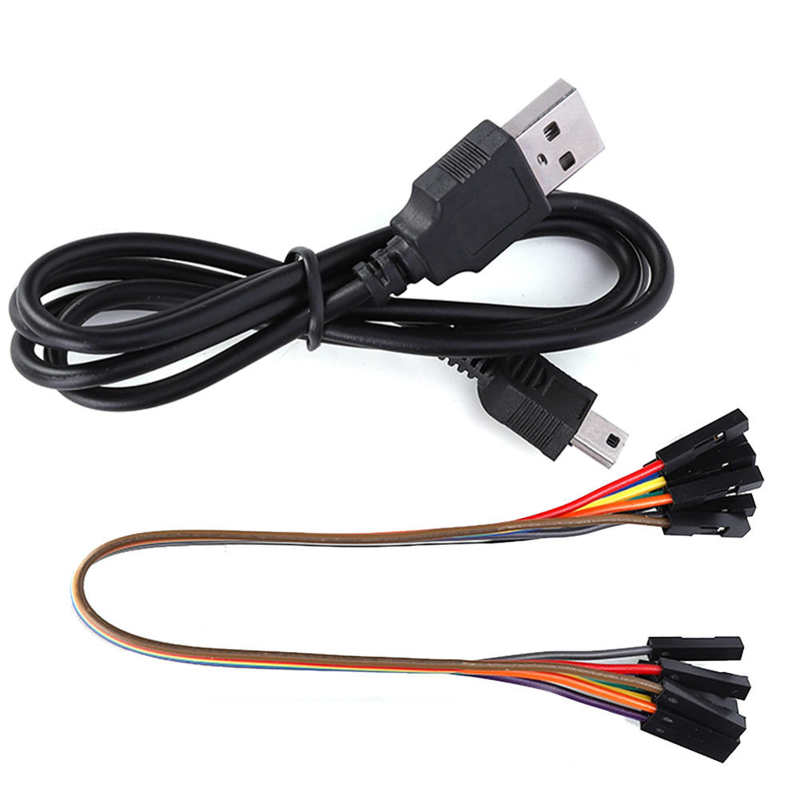 USB Logic Analyzer Mini Portable 5MHz 24M 8 Channel Logic Analyzer Device Set LA1002 with Cables