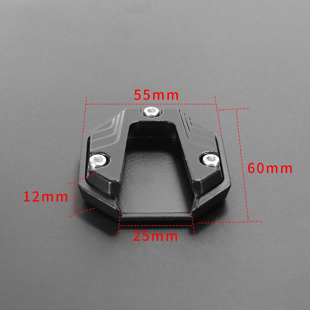 Universele Scooter Motorcycle Bike Kickstand Extender Voet Zijstandaard Extension Pad Ondersteuning Plaat Antislip Vergrote Basis