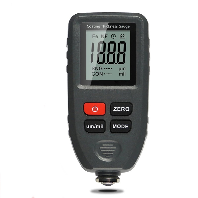 Tc -100 tykkelsesmåler maling belægning digital bil lak tykkelse meter 0-1300um bredde måling tester