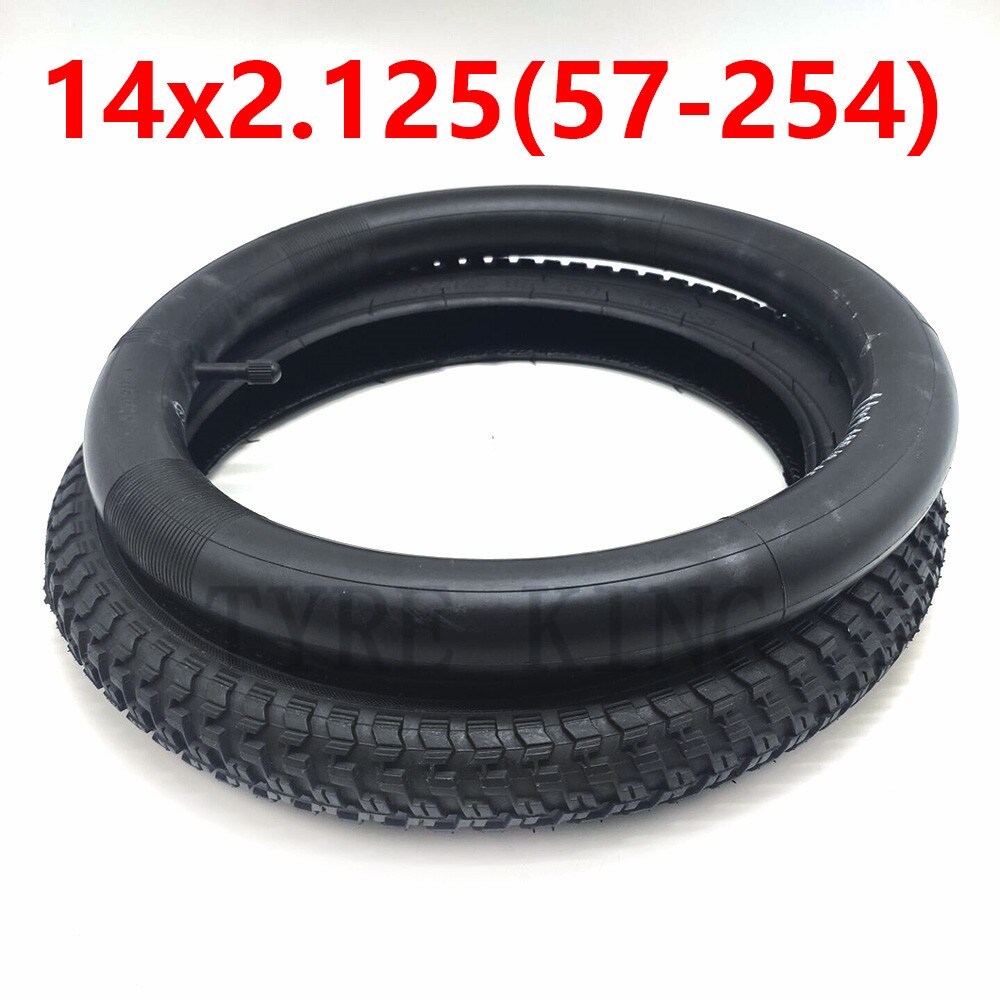 14 Inch 14x2.125(57-254) Inner and Outer Tyre 14x2.125 Pneumatic Wheel Tire for Children Bicycle/Bike Accessories