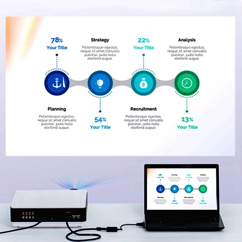 2-In-1 HDMI to HDMI VGA Adapter Converter Splitter in HDMI&VGA Out Simultaneously 20cm