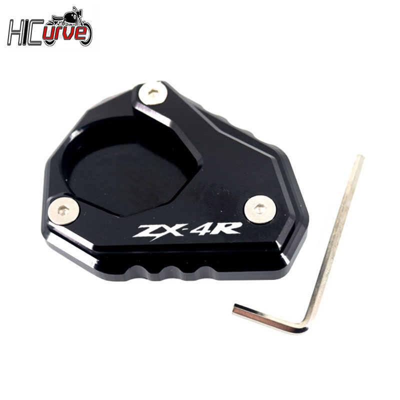Motorfiets Kickstand Voet Zijstandaard Extension Pad Ondersteuning Plaat Vergroten Fit Voor ZX-4R ZX-4RR ZX4R ZX4RR ZX 4R 4RR 2023 2024