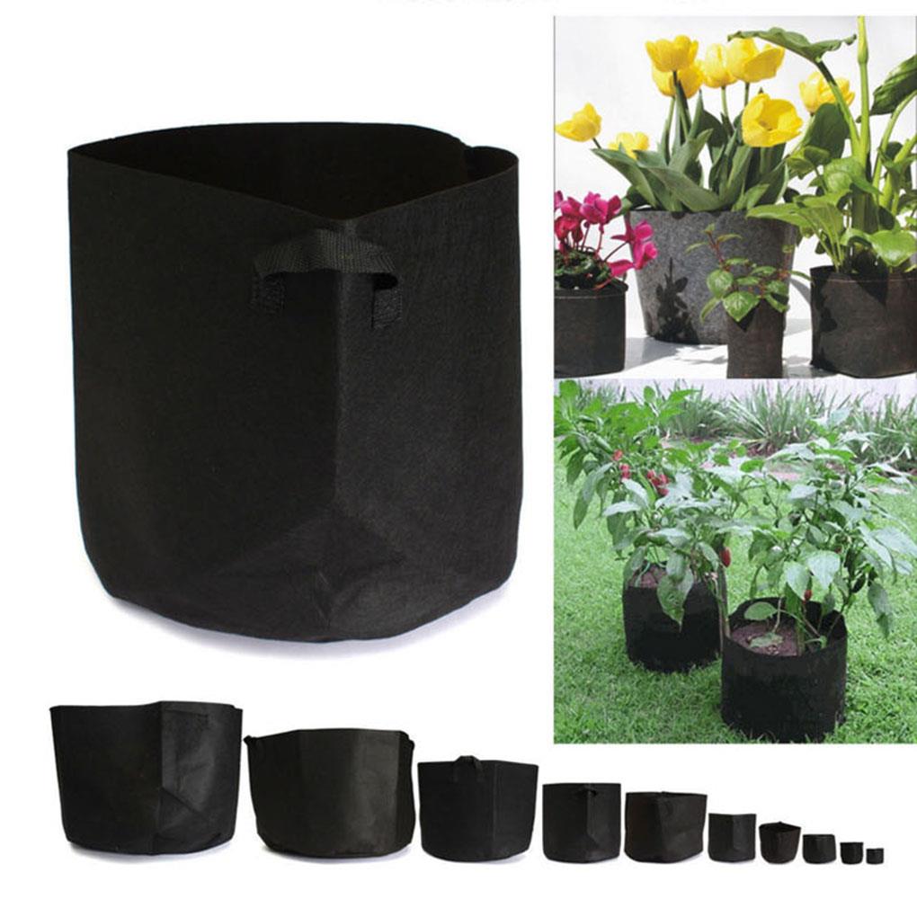 1pc Black Garden Plant Grow Bag Vegetable Flower Pot Planter DIY Potato Garden Pot Plant Eco-Friendly Grow bag