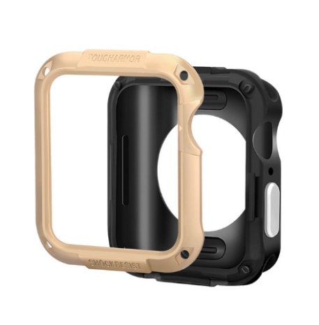 Spigen Bumper Case For Apple Watch 6 SE Case 44mm 40mm 42mm 38mm 6 5 4 3 2 Anti-fall Frame Shell Case Rugged Armor SGP Protector: Gold / For 3 2 42mm