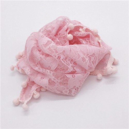 Accessoires de photographie pour -nés | Couverture florale en dentelle, avec glands, accessoires Photo pour bébés, 40cm x 40cm: light pink