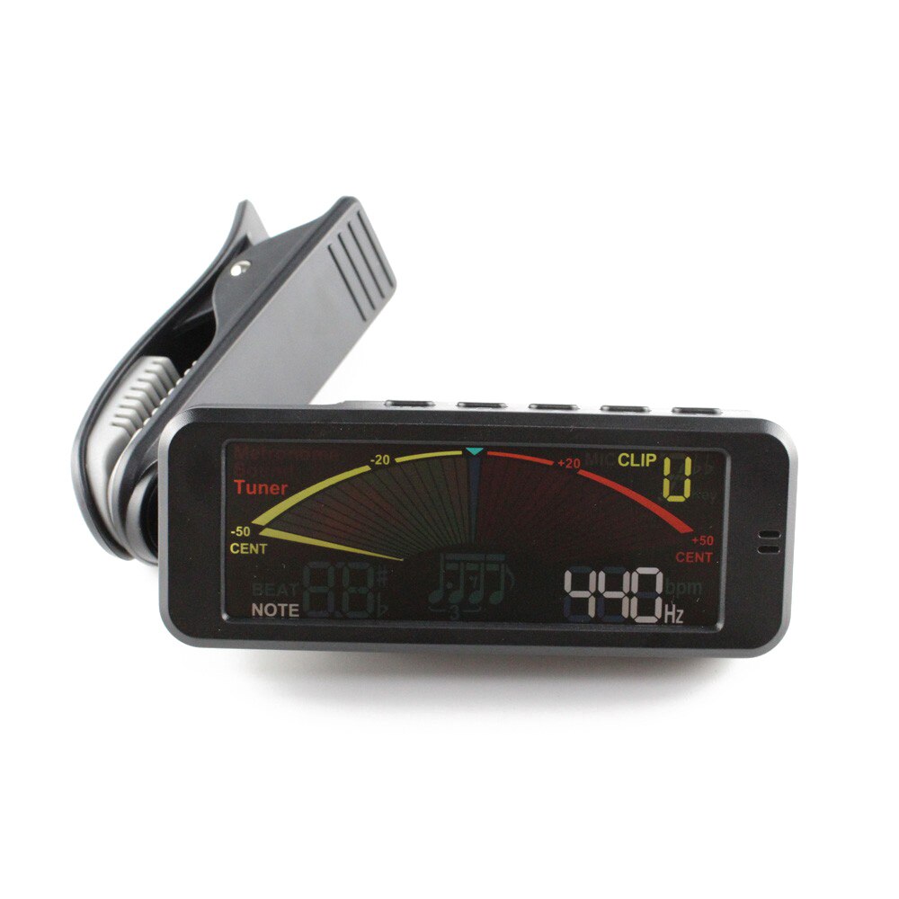 Flanger Gitaar Tuners Clip-on 3 in 1 Metronoom Tuner met Tone Generator Voor Chromatische Gitaar Bas Ukulele viool Rotat