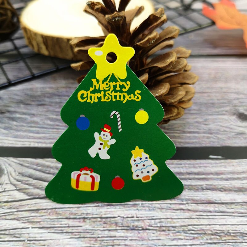 10pcs Kerstcadeau Tags Kraft Papier Tag Label Xmas Voor Party DIY Prijs Kledingstuk Label Box Opknoping tag: 1