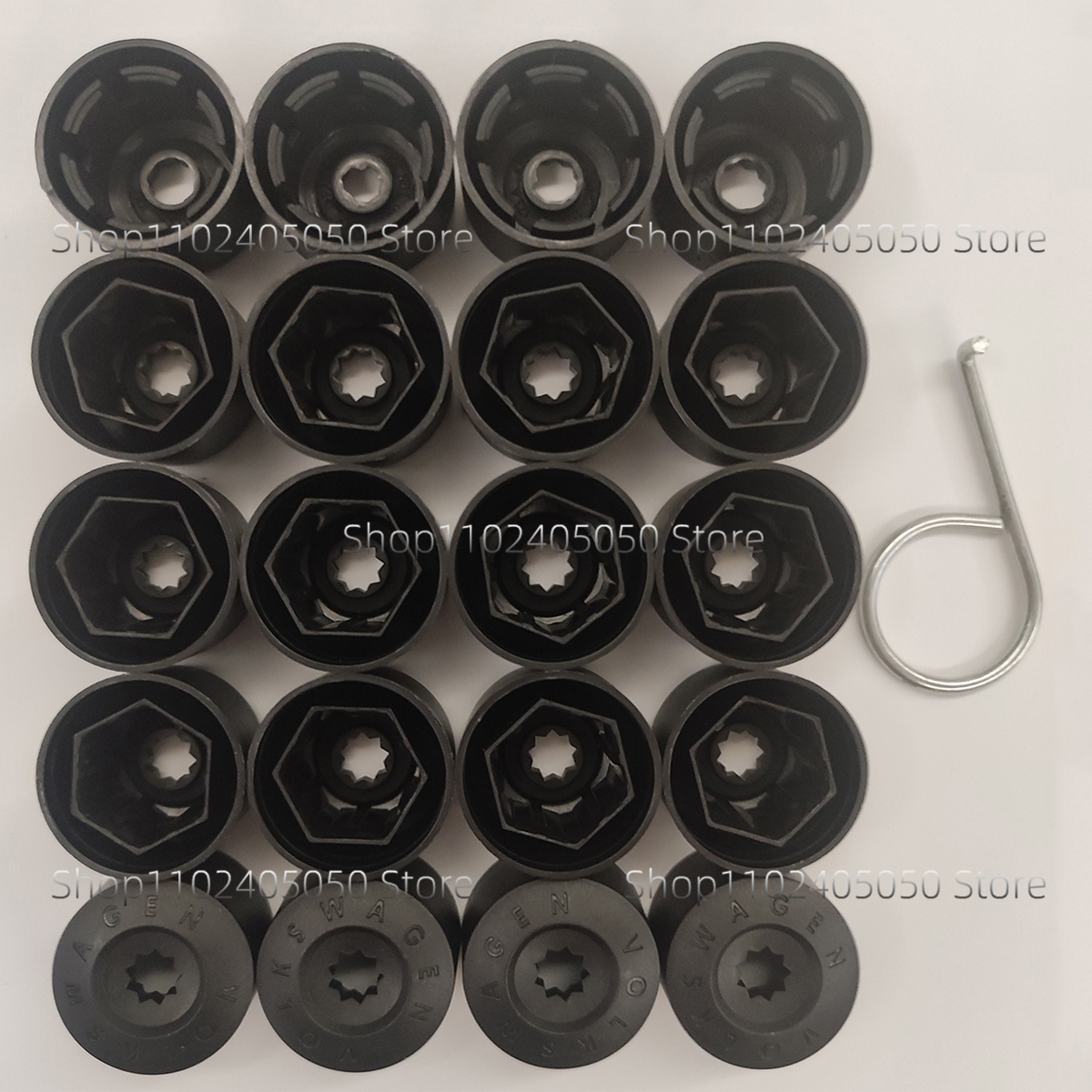 Couvercle d'écrou de boulon de roue de voiture, pour VW Bora Jetta MK6 GTI Passat B7 CC Polo Sharan Suran Touran, accessoires de protection extérieure: green