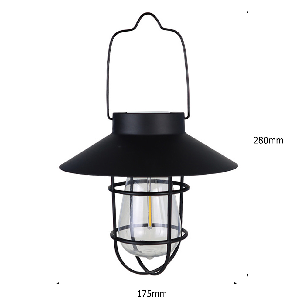 Linterna Solar Vintage para tienda de campaña, luces de araña impermeables para jardín y balcón