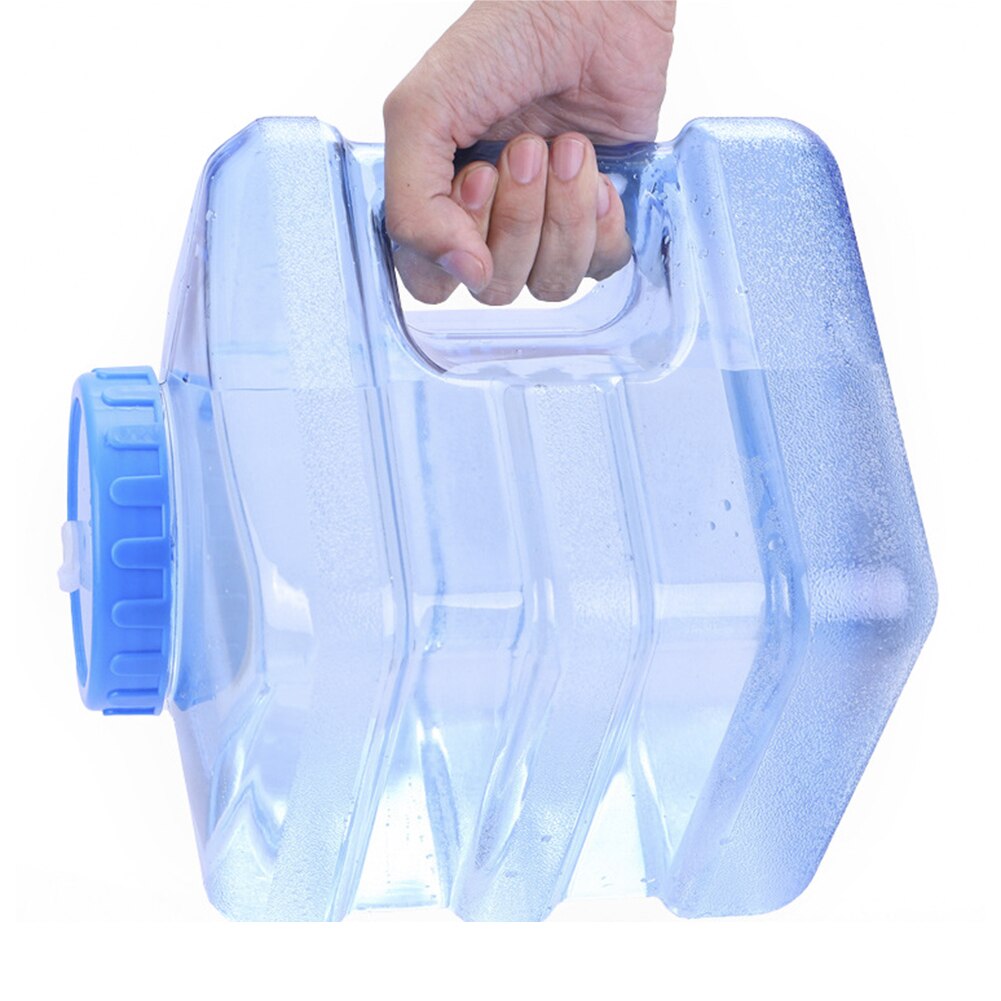 5L Portable Outdoor Drinking Bucket Eco-friendly Car Water Container Reusable PC Water Tank with Faucet for Picnic Hiking