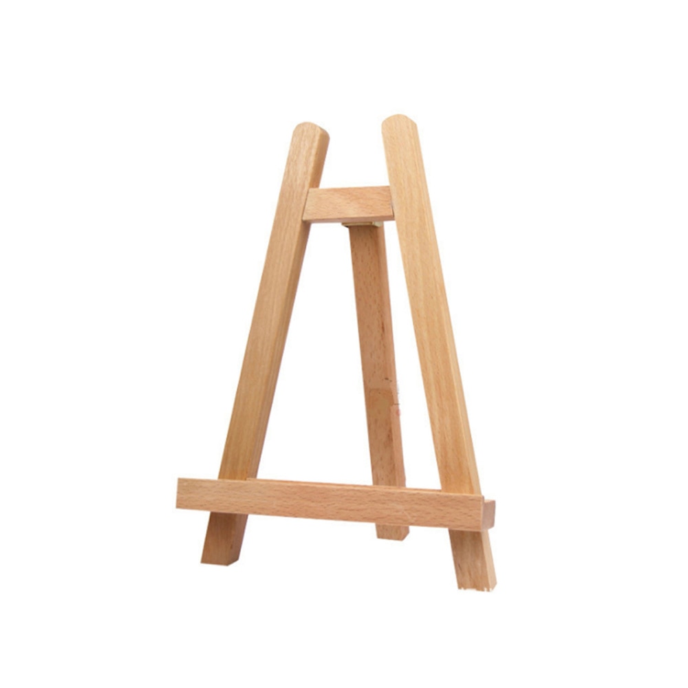 27.5cm Mini Wood Display Easel Tabletop Easel Artist A-Frame Easel Photo Painting Portable Tripod Holder Stand