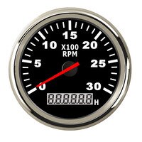 12V/24V 85mm Waterproof GPS Speedometer Gauges 0-120km/h Speed Odometers Speed Mileometers Trip Gauge Cog for Auto: Default Title