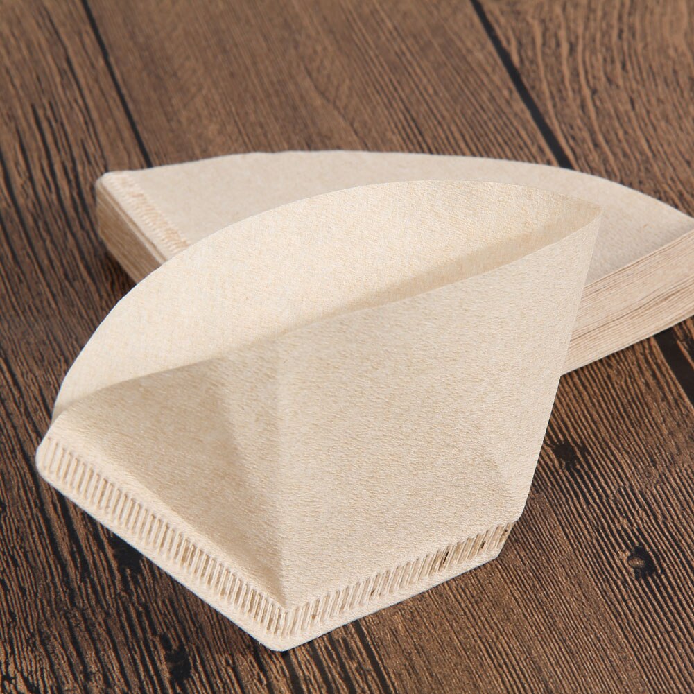 Útil 40 unids/lote n. ° 101, filtro de papel de café, goteo de mano plegado para filtro, tazón, máquina de café por goteo, herramienta de café de cocina