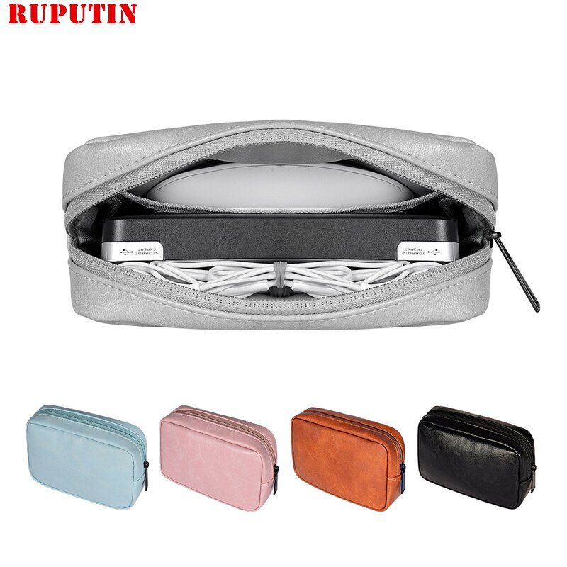 Neue Lagerung Daten Kabel Reisetasche U Disk Energie Bank Elektronische Zubehör Organizer Kopfhörer SD Karte Energie Bank Container Beutel