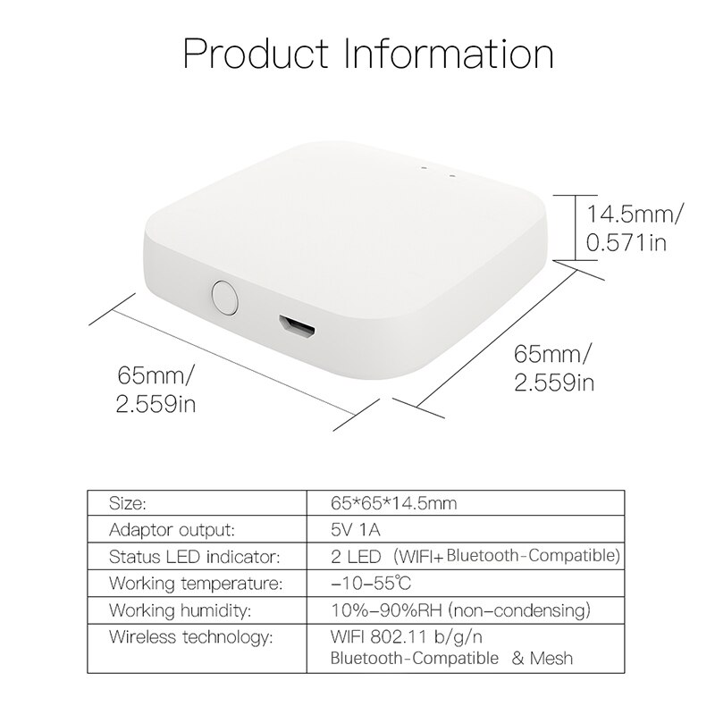 YIDI – Hub de passerelle connecté Tuya, wi-fi, Bluetooth, maille SIG, Smart Life APP, commande vocale à distance, fonctionne avec Alexa et Google