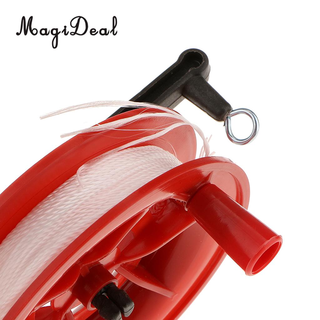 Outdoor Play Red Fire Kite Grip Reel Winder Wiel Handvat Tool W/ Twisted String Voor Kinderen Kids volwassen