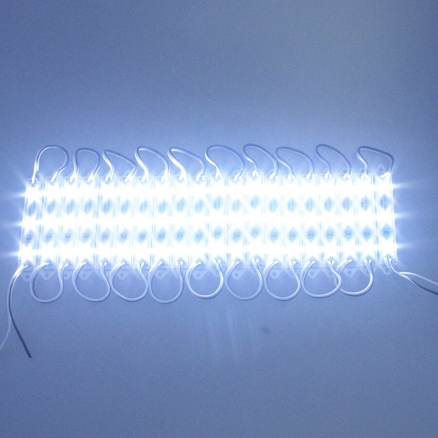 Smd 5050 led moduler lys 3 ledet  dc12v vanntett reklame skilt butikk front lys stripe lampe moduler sett hvit farge
