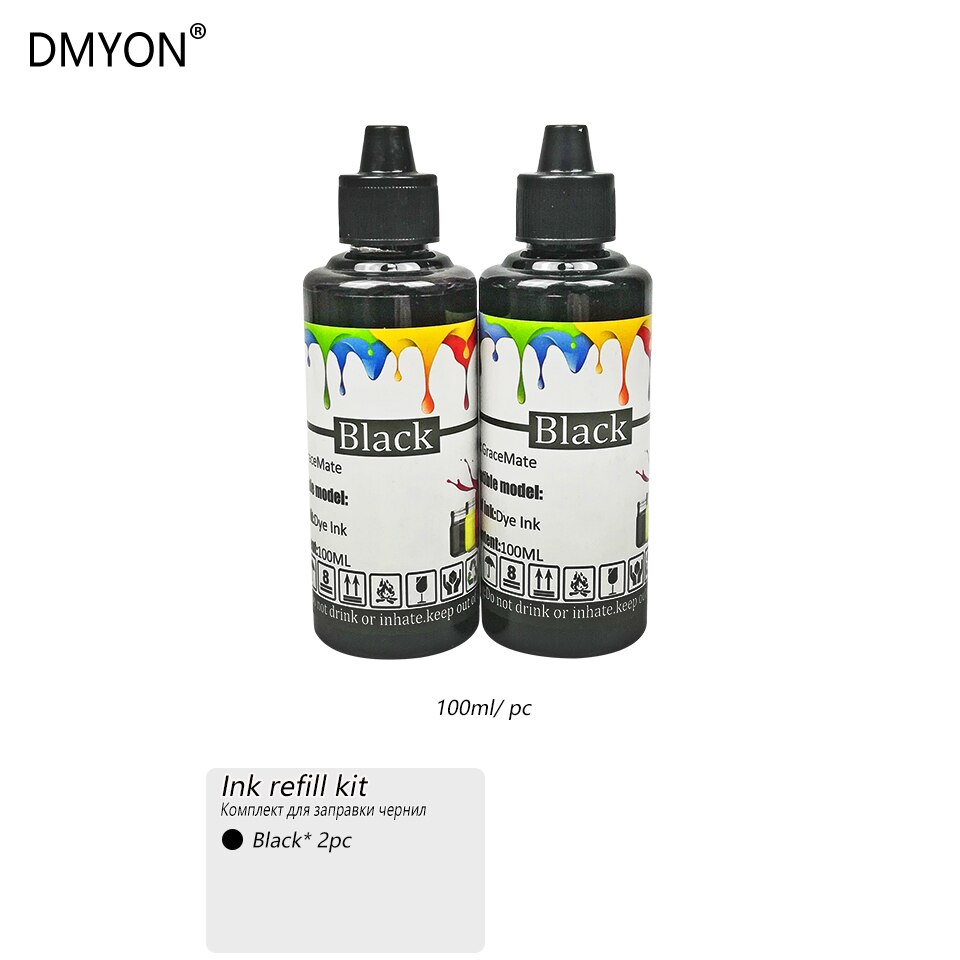 Dmyon PGI520 CLI521 Inkt Refill Kit Compatibel Voor Canon MP540 545 550 558 560 568 620B 628 638 630 640R 648 980 988 990 Printer: 2 black
