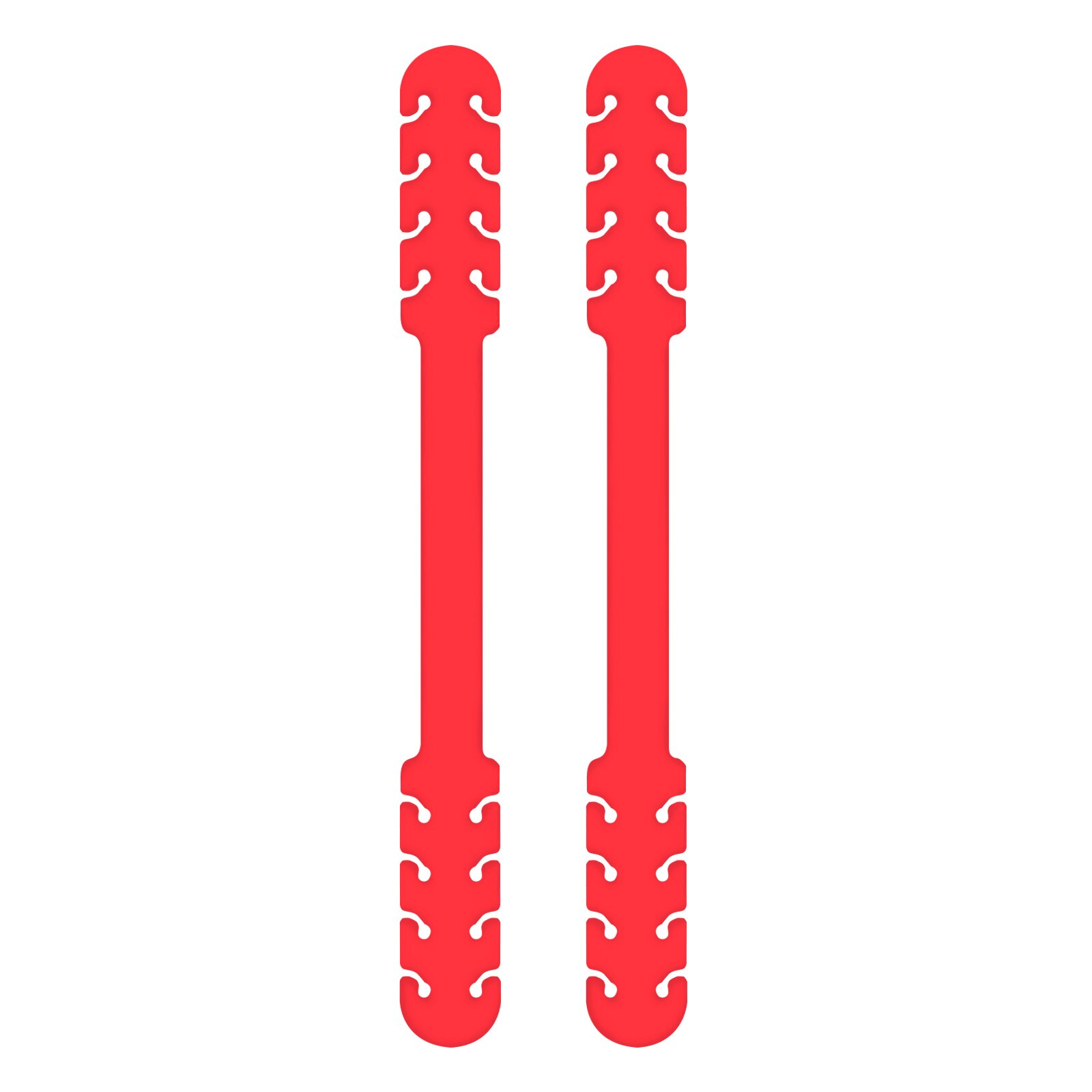 TBOC Salva orejas para Mascarillas Extensor Ajustable [Pack 2 Piezas] Correa Antideslizante Silicona Sujetar Cuello Salvaorejas: Rojo