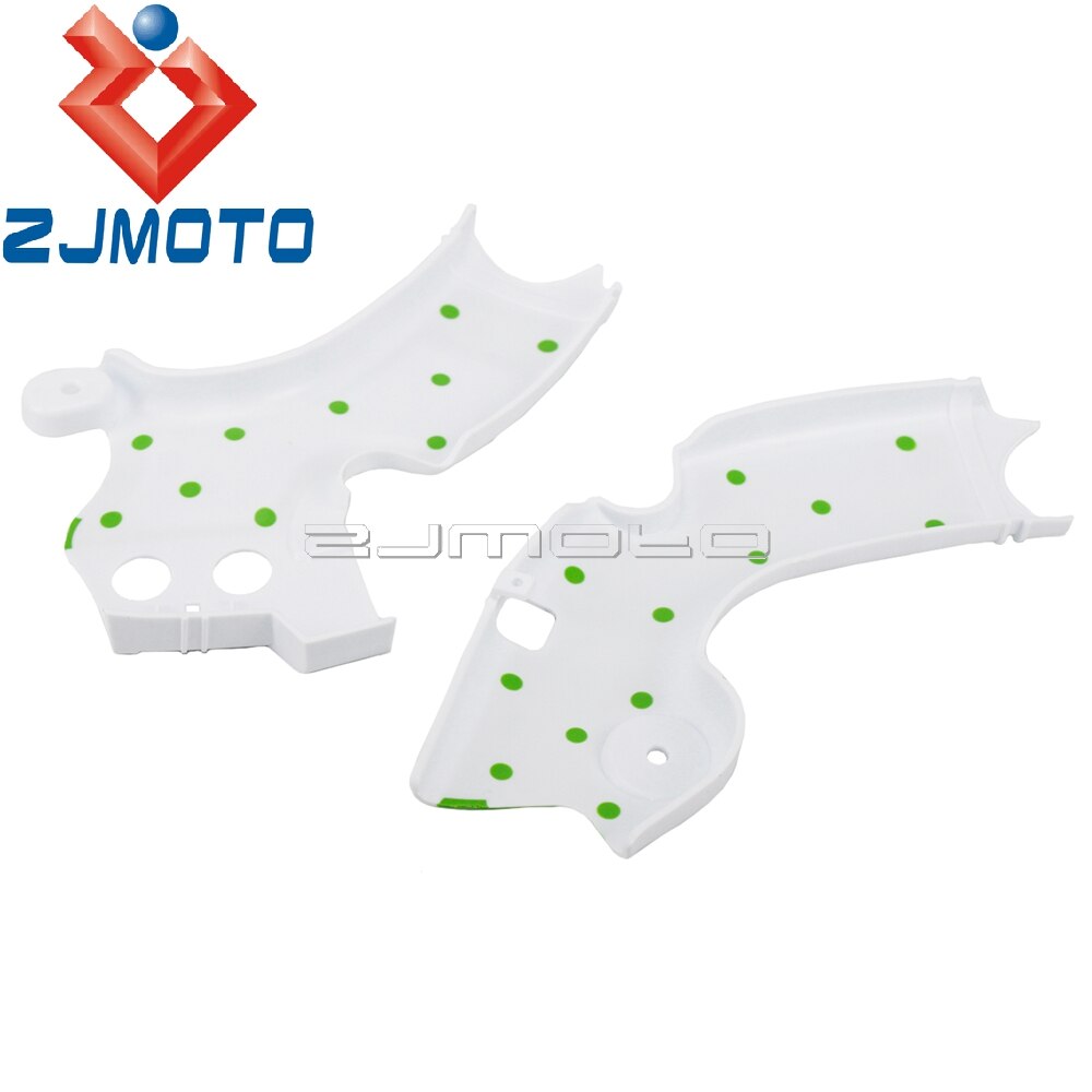 Zielona osłona ramy bocznej na zamówienie dla Kawasaki KX250 2019 KXF250 KX250F 2015-2017 2018 plastikowa osłona ramy ABS
