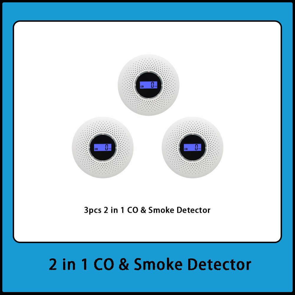 Rook Koolmonoxide Sensor Elektrochemische Co Sensor Rookmelder Professionele Fire Sensor Met Led Indicatie Geluid Patroon