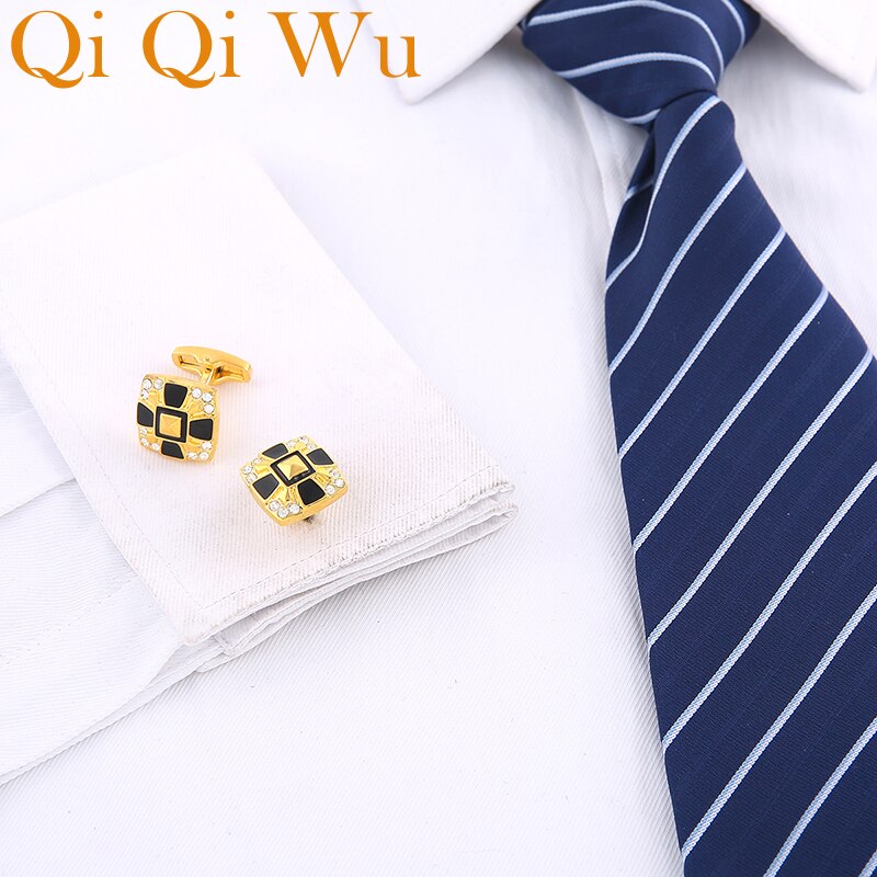 Luxury Shirt Cufflink for Men Brand Cuff links Button Wedding Cufflinks Gold Abotoaduras Jewelry