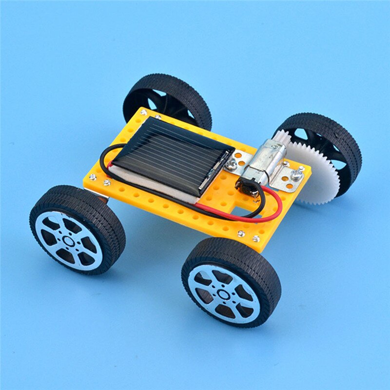 solar toy Car DIY Assemble Toy Set Solar Powered Car Kit Educational Science for Kid #4AA23