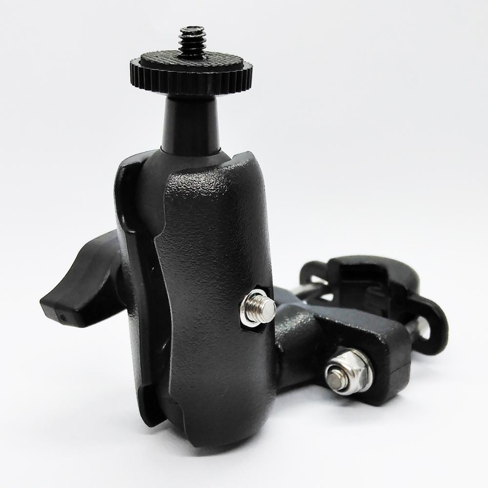 Montaje en U para manillar de motocicleta, Montaje en carril de Scooter de 6,5 CM, 1 pulgada, brazo de doble enchufe con perno de 1/4 &#39;&#39;-20 para cámara de acción