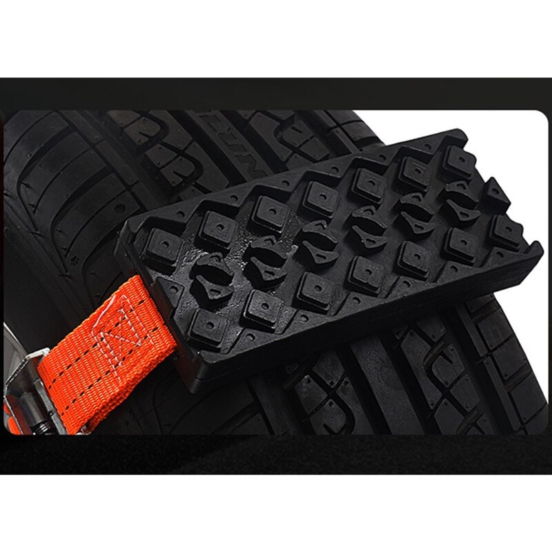 2x Tire Traction Mat Recovery Track Portable Emergency Device for Snow Ice Mud Sand Used to Cars Fleet Vehicle A5KD