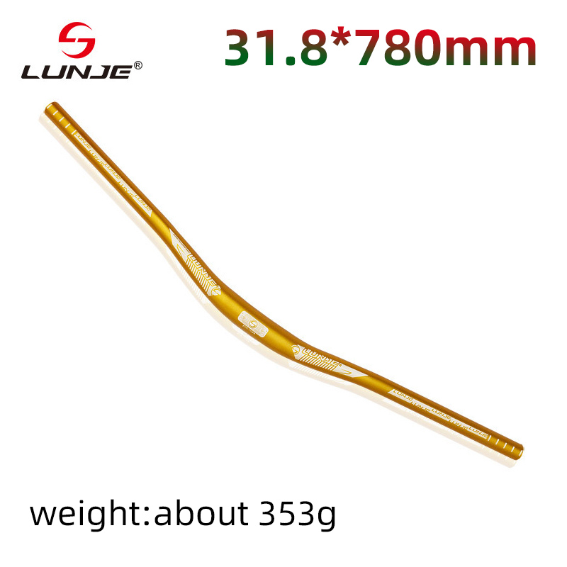 Kierownica roweru górskiego 31.8mm pion rowerowy 720/780/800mm uchwyt ze stopu aluminium MTB spadek poziome części rowerowe: Niebieski