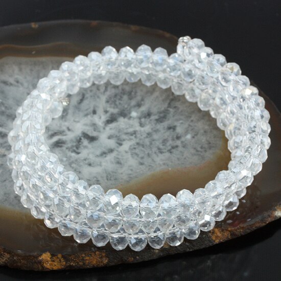 Boho Stijl Kleurrijke Ab Kristal Elastische Wrap Armband Voor Vrouwen Sieraden Mode Meisjes: Style 1