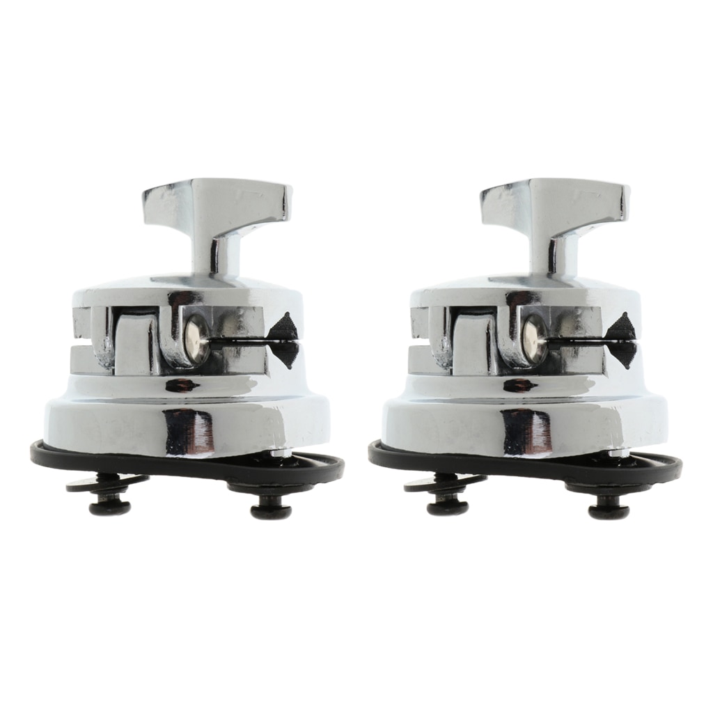 2x Zinc Alloy Drum Holder Base Plate Drum Rack Clamp Drum Tom Mount Bracket