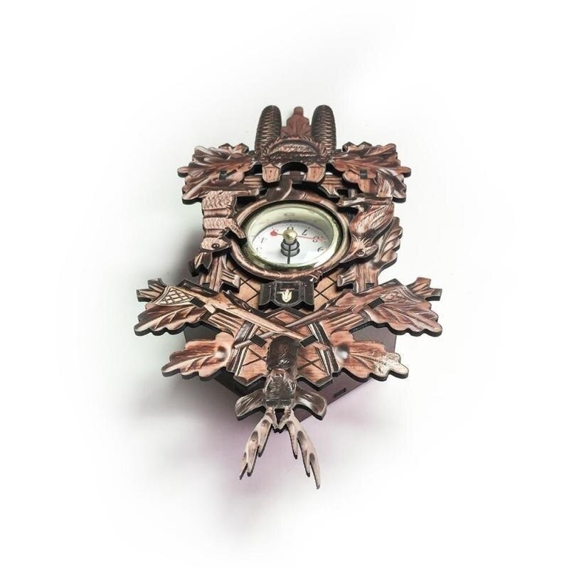 årgang hjem dekorativ fugl veggklokke hengende tre gjøkur klokke stue pendel klokke håndverksklokke til hus