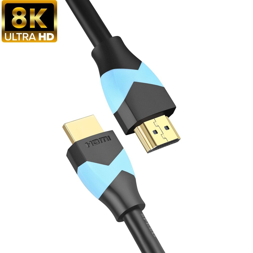 1m 2m 3m 8K HDMI Cable 4K 60HZ UHD HDR 48Gbps V2.1 for Xiaomi Samsung Screen TV PS4 Splitter Switch Audio Video Cable 8K HDMI: Bl B PVC HDMI Cable / 3m